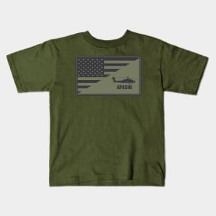 AH-64 Apache Subdued Patch Kids T-Shirt